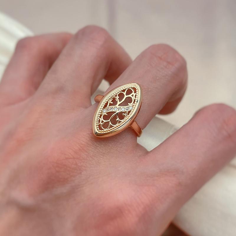 Kinel Vintage Rose Gold Color Rings For Women
