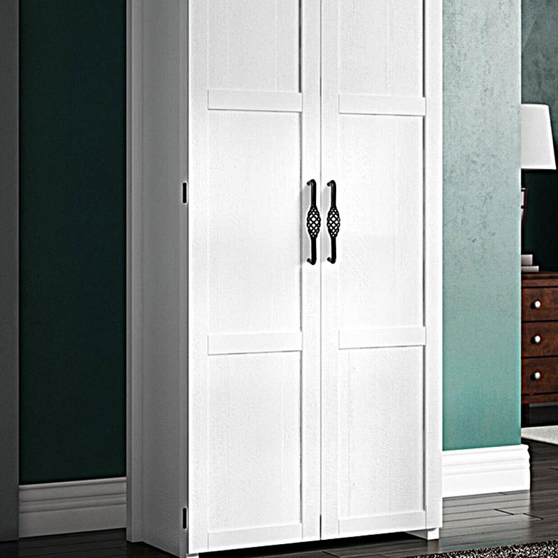 1 buc mânere de dulap de bucătărie durabile în formă de colivie pentru păsări, mânere de sertar vintage, buton negru pentru mobilier, mâner gol, instalare ușoară