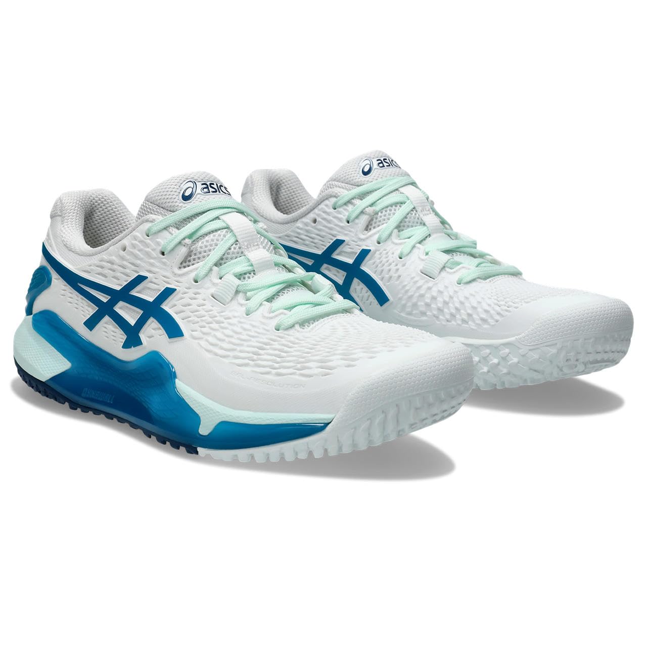 

Теннисные туфли 9 OC 1042A225 Blue [ASICS] GEL-RESOLUTION женские белые/бирюзовые 25.0