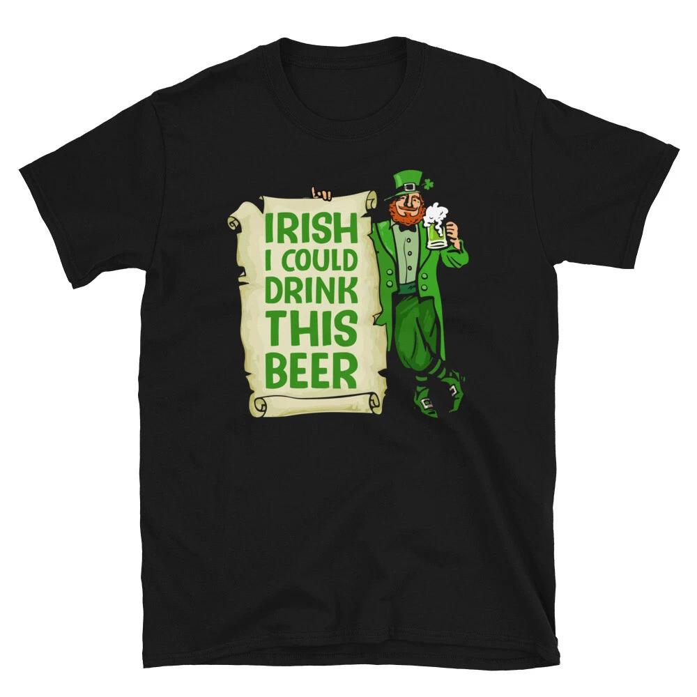 Irish Beer Wish Funny Irish T-Shirt L
