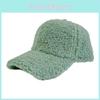 Wool Lamb Womens Baseball Cap Fleece Pure Color Warm Outdoor Winter Autumn