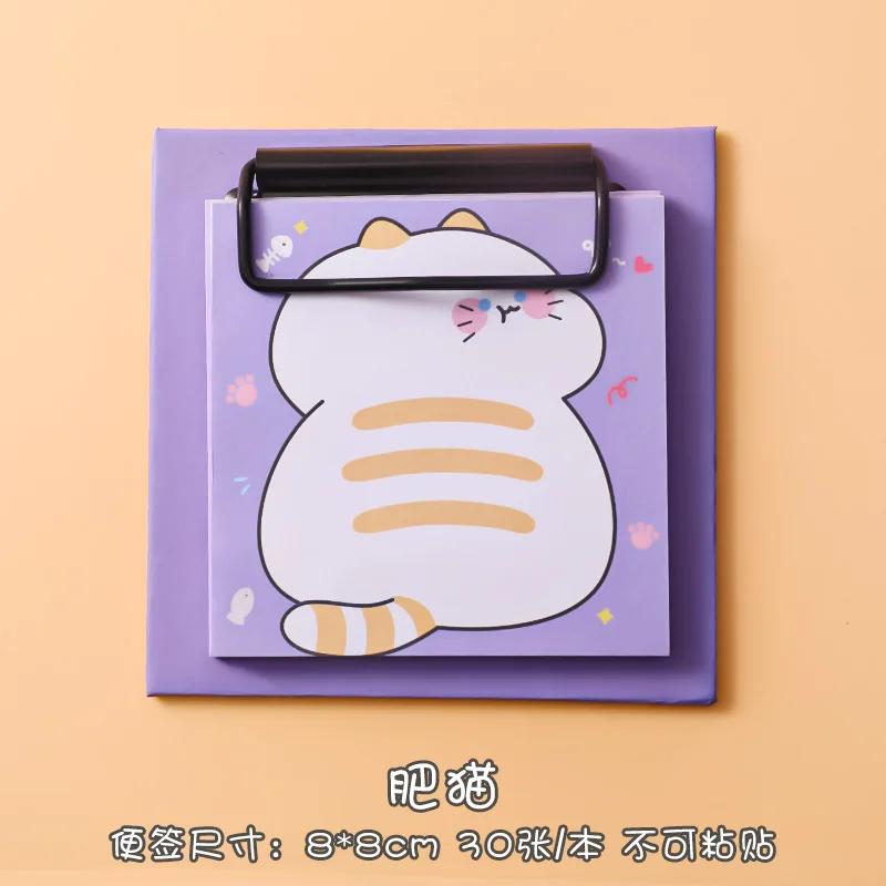 1 peça de clipe de quadro de desenho animado, livro de notas adesivas, estudante, menina, memorando, nota adesiva, estudo, escritório, papel de mensagem antiaderente