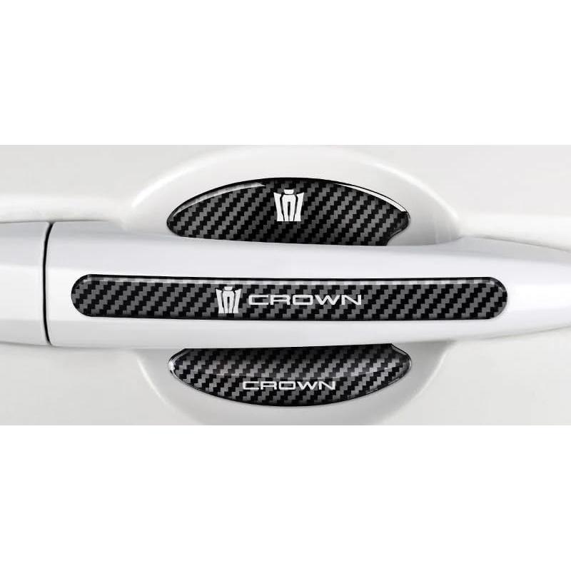 Crown Door Handle Protector Car Door Guard 220 Series 210 Series 200 Series 180 Series Compatible with All Series Latest Model Carbon Style Car Door
