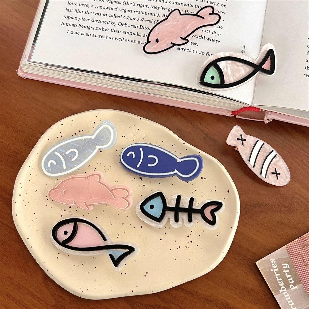 Geometry Fish Bone Hairpin Y2k Dolphin Barrettes Creative Animal Hair Clip Girls