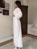 2025 European & American Elegant Women's Long Sleeve Summer Dress with Casual Long Skirt