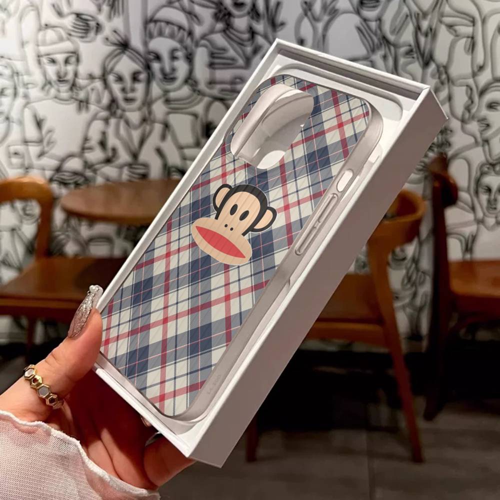 Famous Luxurious P-Paul F-Frank For IPhone 17 16 15 Plus Pro Max 12 14 Plus 11 13 Wave Corrugated Stripe Funda Phone Cover