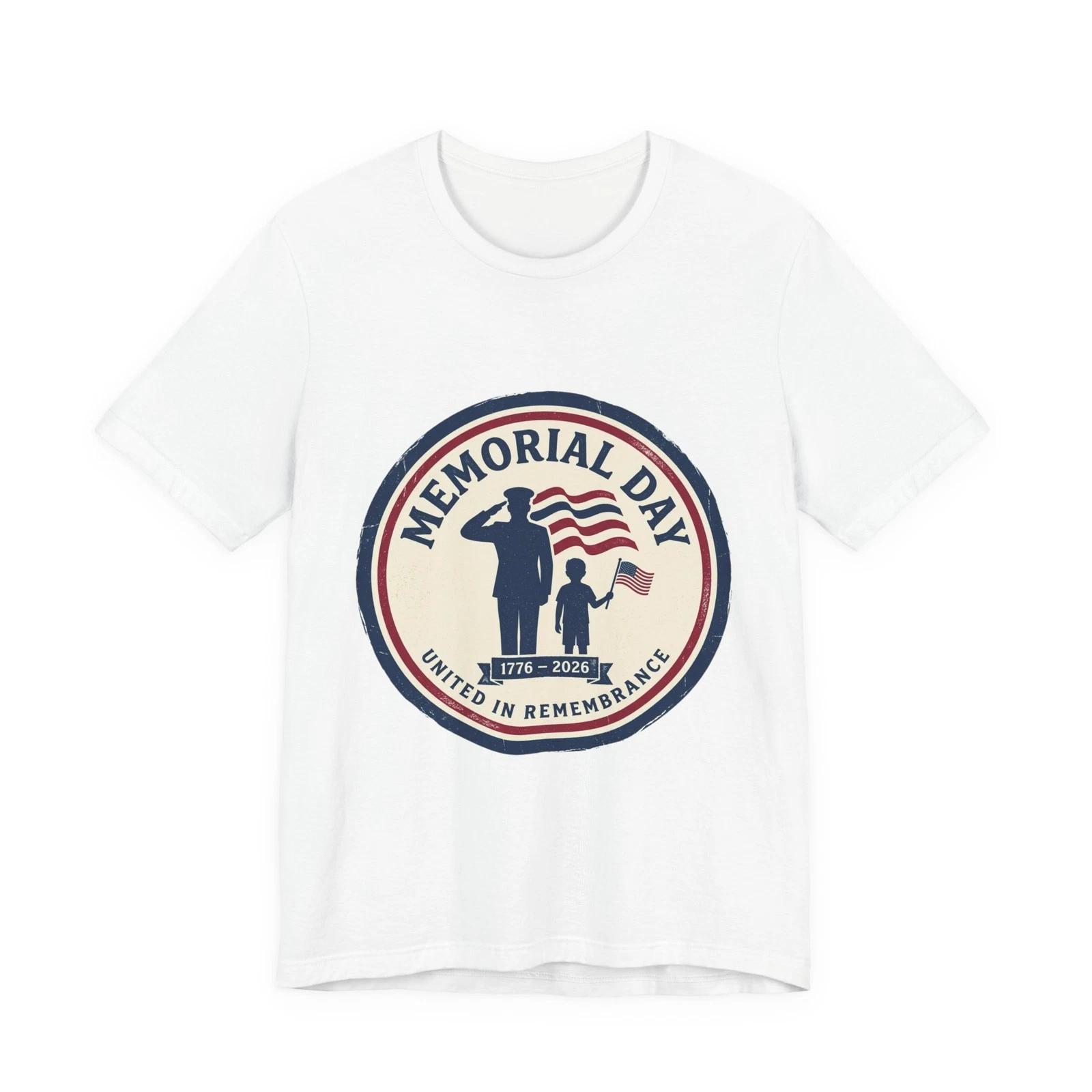 Memorial Day 1776–2026 T-Shirt | USA 250 Vintage Distressed, Patriotic S