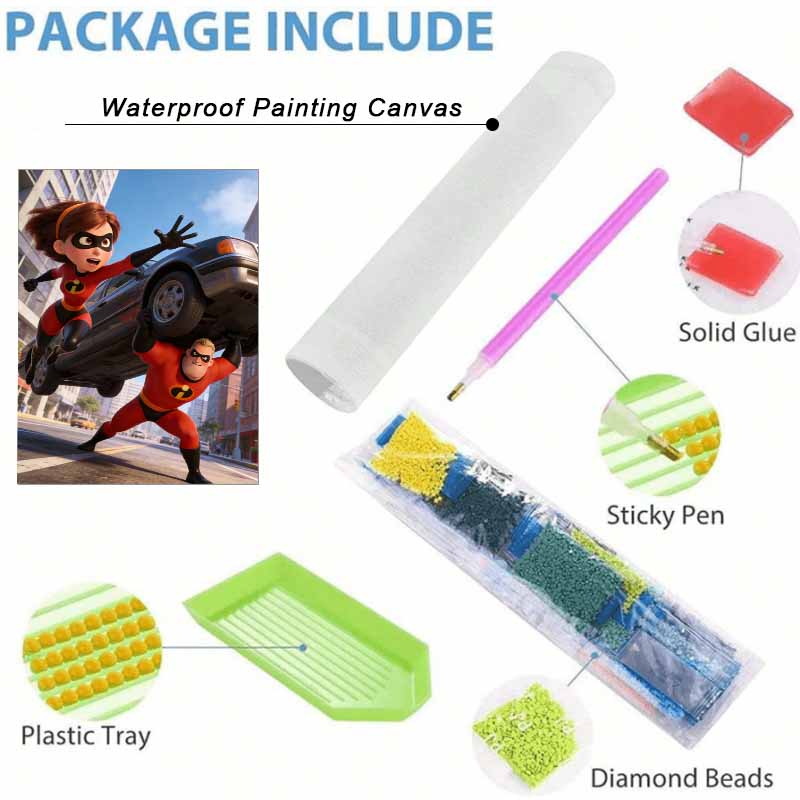 Disney 5d diamond painting full of diamonds diy the incredibles diamond embroidery decorative painting ornaments living room