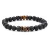 Vintage Irregularity Natural Lava Stone Beaded Couple Bracelet for Men Women Personality Charm Party Bangle Jewelry Accessories