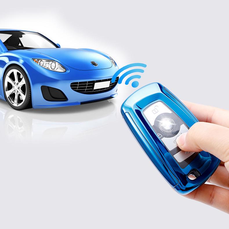 BMW 5 Series 7-Button Car Key Protective Shell