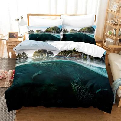 2024 Tartarughe del Mondo Ragazzi Adulti Anime Copripiumino Singolo Matrimoniale Matrimoniale Queen King Size Coperta Trapuntata Federa