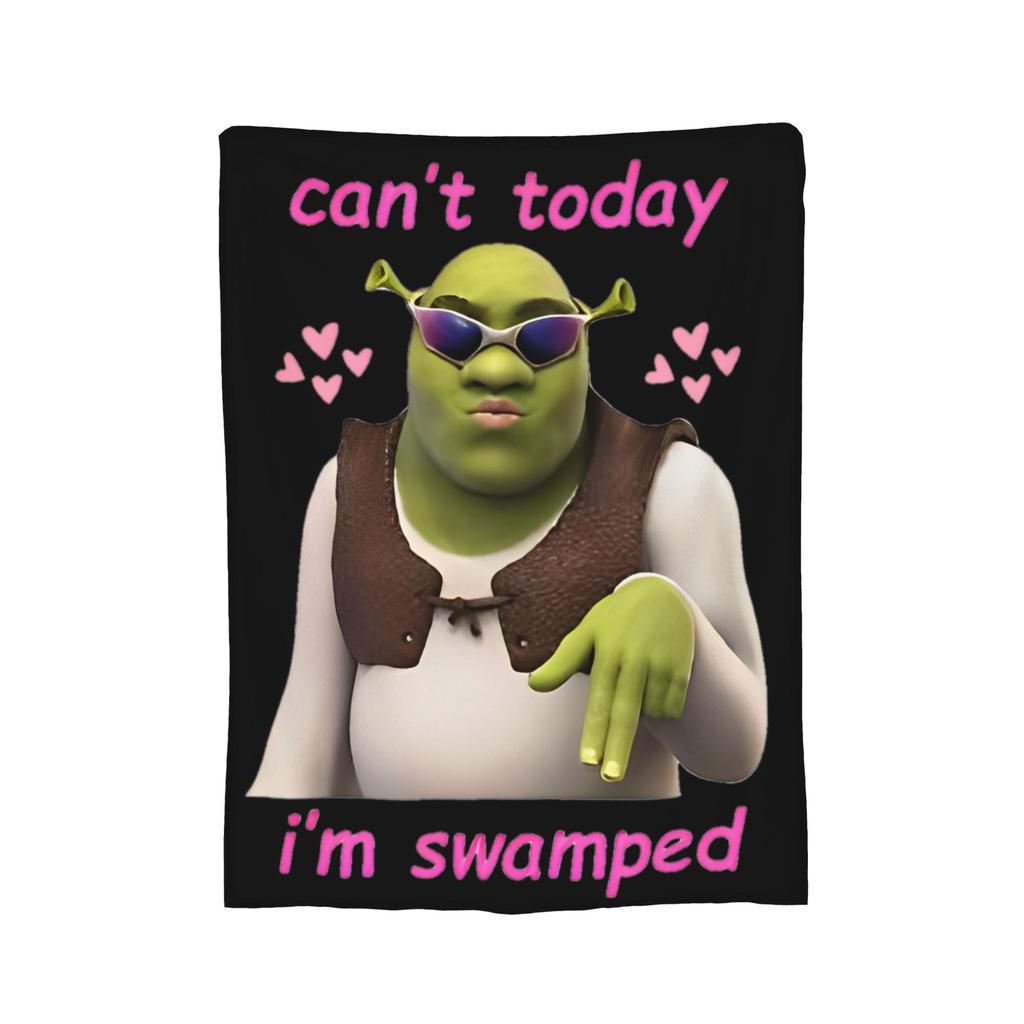 Funny  S-Shreks Pattern Blanket Cover  Plush Throw Blanket Summer Air Conditioning Decoration Ultra-Soft Warm Bedsprea,