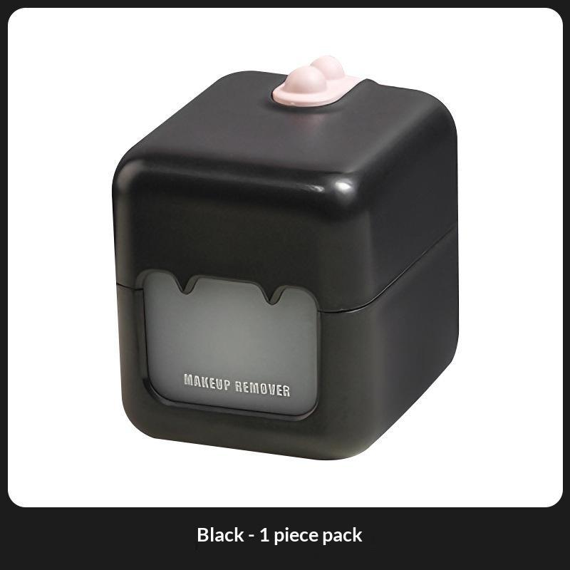1 Set Travel Makeup Remover Case Leak Proof Integrated Storage Box For Cotton Pads And Remover Liquid Outdoor Cosmetic Container