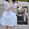 Sex Underwear Two-dimensional Blue Japanese Cute Girl Pure Desire Lolita Maid Pleated Dress Maid