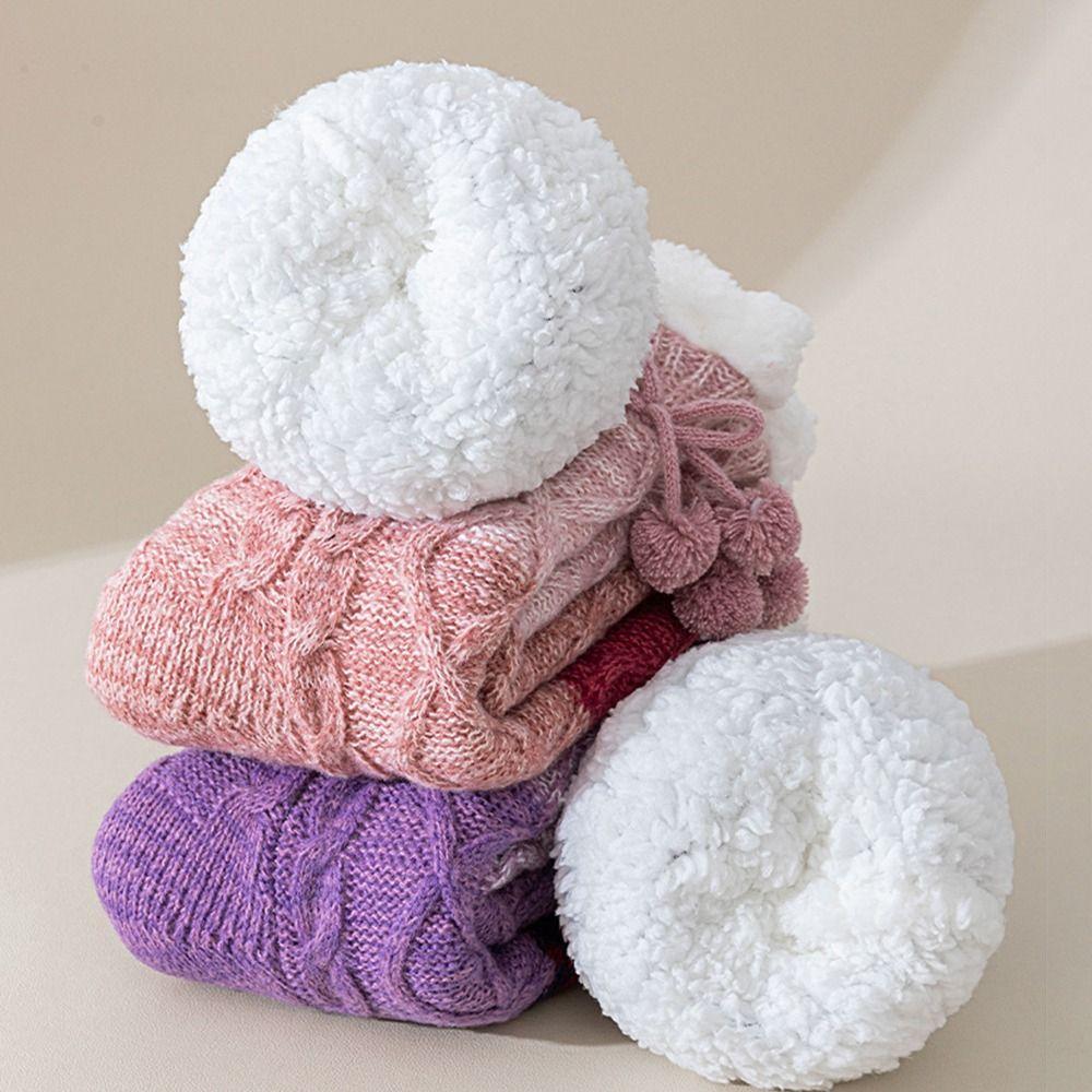 Silikonové protiskluzové ponožky Zesílené termální podlahové ponožky Nové teplé ponožky do bot Zima