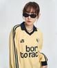 MOO Bone Track Long Sleeve Football Jersey - White