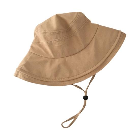 Cappello da Pioggia Secchio Impermeabile con Mentoniera, Cappello da Sole ad Asciugatura Rapida, Cappello a Tesa Larga con Ventilazione in Rete Traspirante, Copricapo Estivo