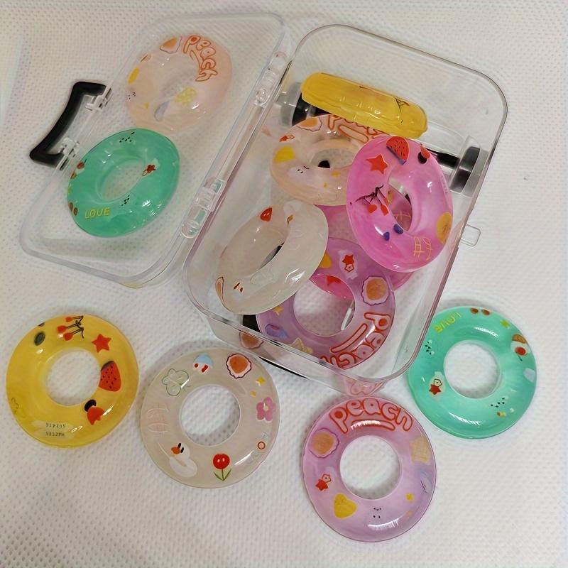

DIY Resin Accessories Cartoon Hair Clips Phone Cases Headwear Swimming Ring Accessories 5pcs різнокольоровий