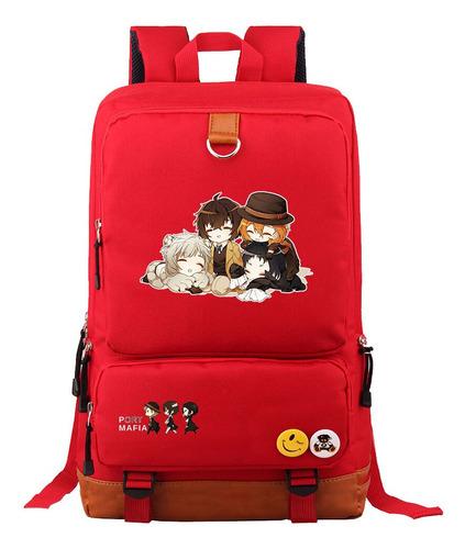 Anime Cartoon Print Teen Student Schoolbag Large Capacity Travel Bag Men And Women Backpack