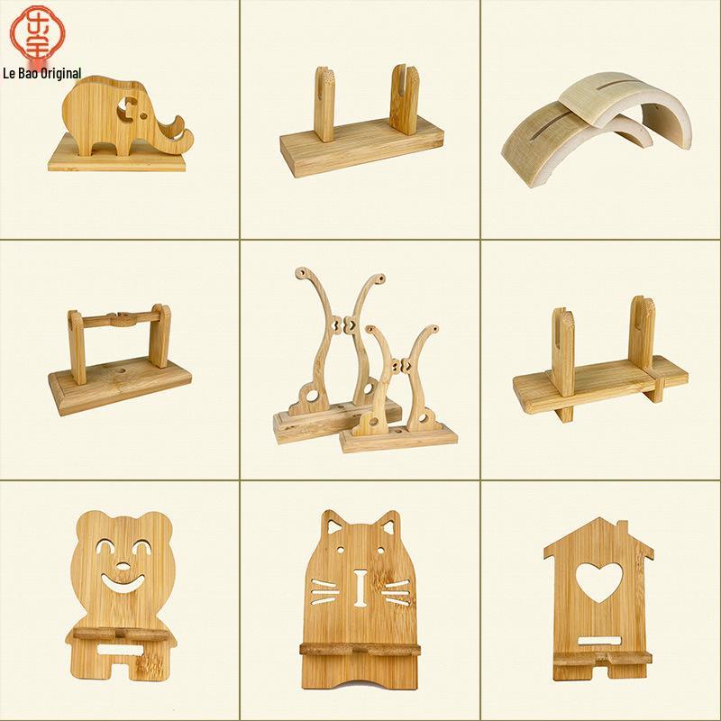 Chinese Bamboo Wood Fan Stand: Ancient-Style Round Fan Holder for Bridal or Palace Fans