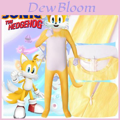 Sonic Double-tail Little Fox Costume For Kids Cosplay Dress With Soft Milk Silk Fabric European And American Style