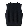 Women's Cashmere V-Neck Sleeveless Knitted Vest, Autumn/Winter Layering, Versatile, Loose, Slimming, Warm Cardigan Outerwear