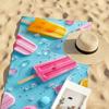 Eiscreme bedrucktes Handtuch Schnell trocknende Strandhandtücher Sind Geeignet Für Schwimmbäder Camping Yoga Und Das Fitnessstudio