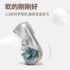 Girls shoes children's princess crystal shoes 2025 spring and summer new Elsa small leather shoes baby Elsa princess blue