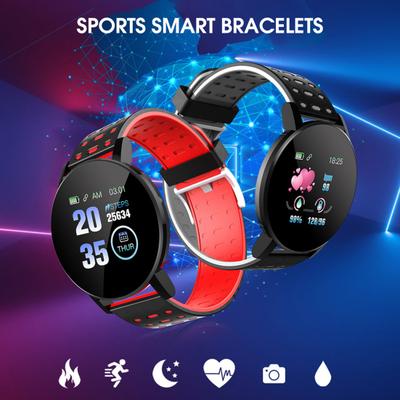 119 Plus Smart Health Monitoring Wasserdichte Uhr Multifunktionale Mode Sport Herzfrequenzmesser