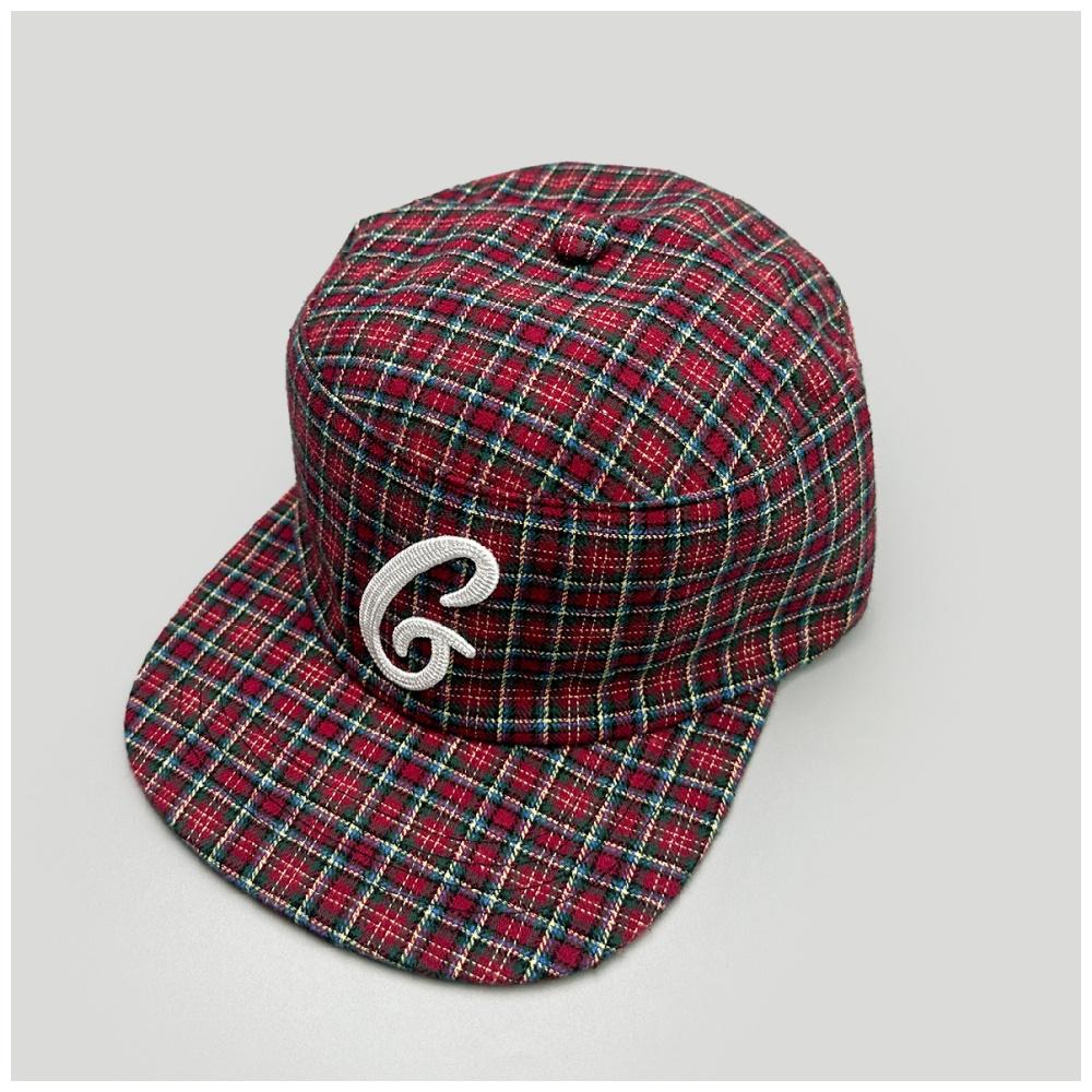 Custom Hat Spring Autumn Two-Tone Checkered Letter-Embroidered Baseball Caps Unisex Flat-Top Hip-Hop Retro Flat-Brim Caps One Size