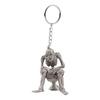 1/3/5Pcs Personalized Skeleton Sitting On Toilet Retro Car Key Pendant Punk Toilet Ghost Creative Keychain Spoof Gift Accessory