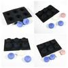 Silicone Baking Mold 6-Cavity Blueberry Non-Stick Flexible Cake Mold for Candy Chocolate Reusable Dishwasher Safe Bakeware for DIY Kitchen