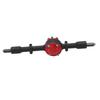 Metal Rear Bridge Axle Drive Shaft for WPL D12 RC Car Upgrade Parts Accessories(Black Red )
