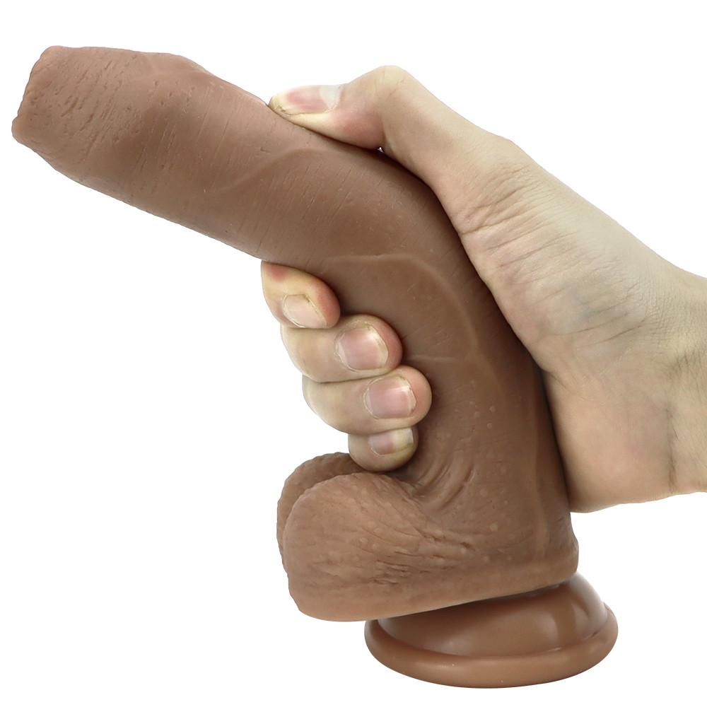 22cm Liquid Silicone Realistic Penis Dildo for Women Adult Sex Toys Anal Plug Big Dick Chastity Strapon   Game Fisting