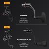 63mm Spinning Handle with TPE Gray Knob (27mm) Compatible with Shimano Stradic FL, FM, Stella, Vanford, Vanquish, and Naski