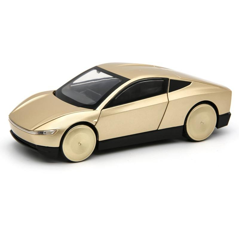 1/32 Tesla CyberCab Robotaxi Alloy Driverless Taxi Car Model Diecast Metal New Energy Car Vehicles Model Sound and Light Kids Toy Gift