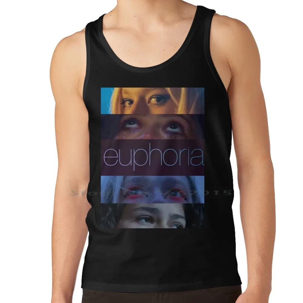 Euphoria T Shirt 100 Cotton Euphoria Eyes Looking Directions Movie Tv Show Cinema Color Zendaya Rue Bennett Hunter Schafer