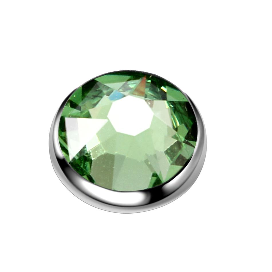 1 Pezzo Titanio G23 Cristallo CZ Micro Piercing Dermalico 3/4/5/7mm Ancora Dermalica Piercing Superficiali Opale Skin Diver Basi Gioielli per il Corpo