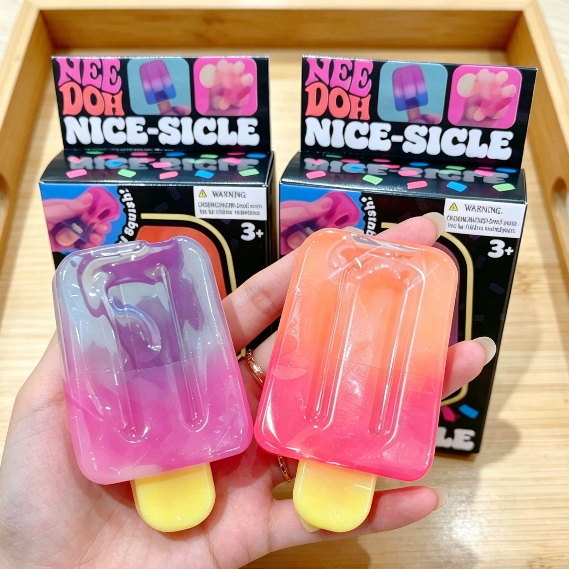 Pinch Le Candy Jellyfish Stream Cube Slow Rebound Decompression Maltose Pinch Decompression Toy *2pcs