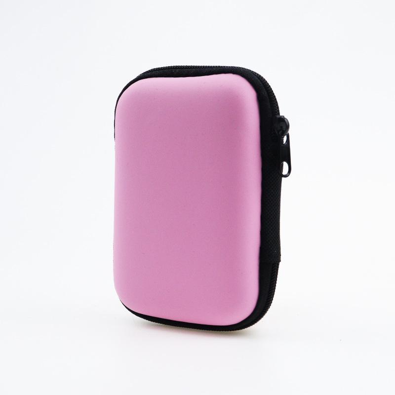 EVA Earphone & Cable Organizer with Mesh Pocket for Camera & Charger