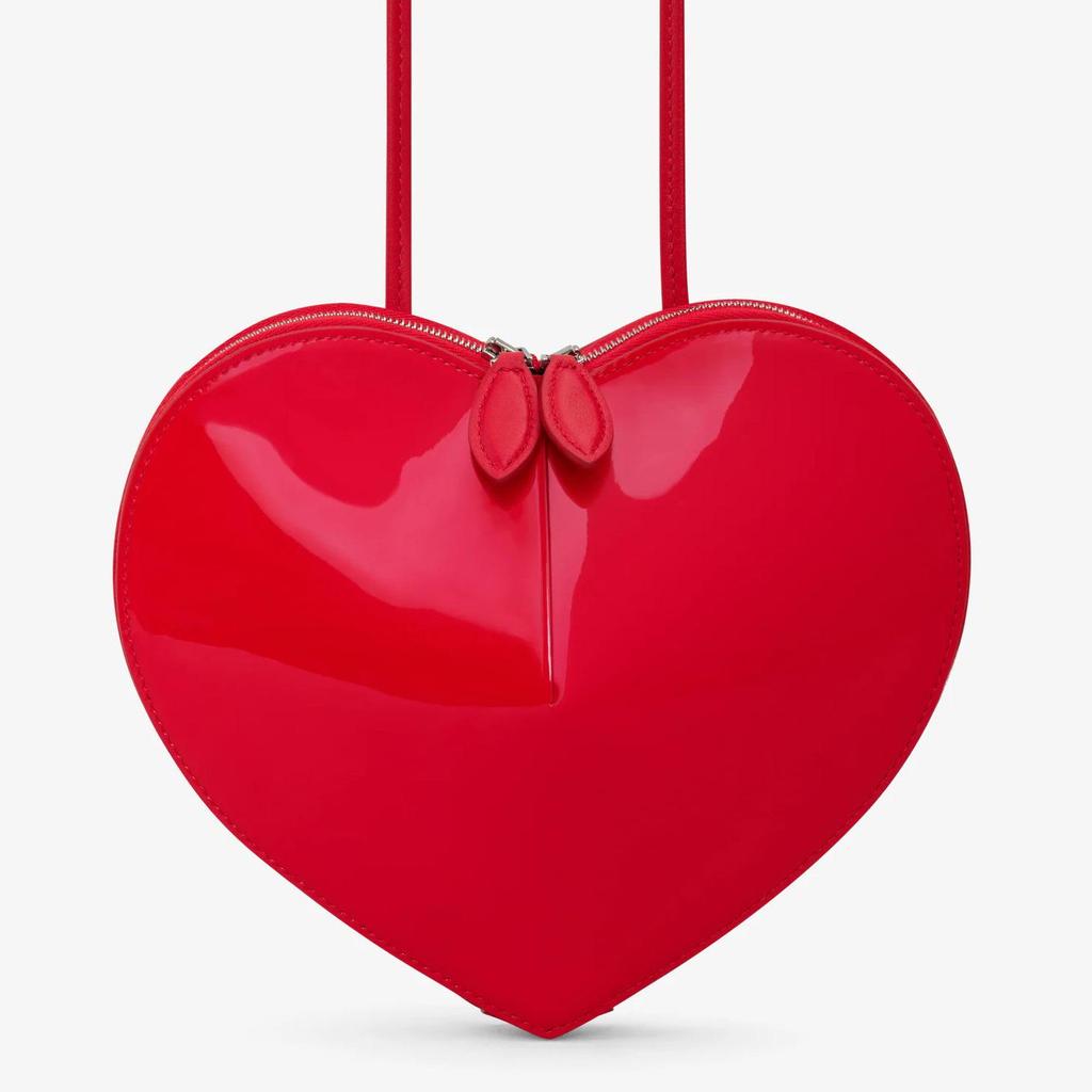 LECOEUR Genuine Leather Heart-Shaped Crossbody Shoulder Bag