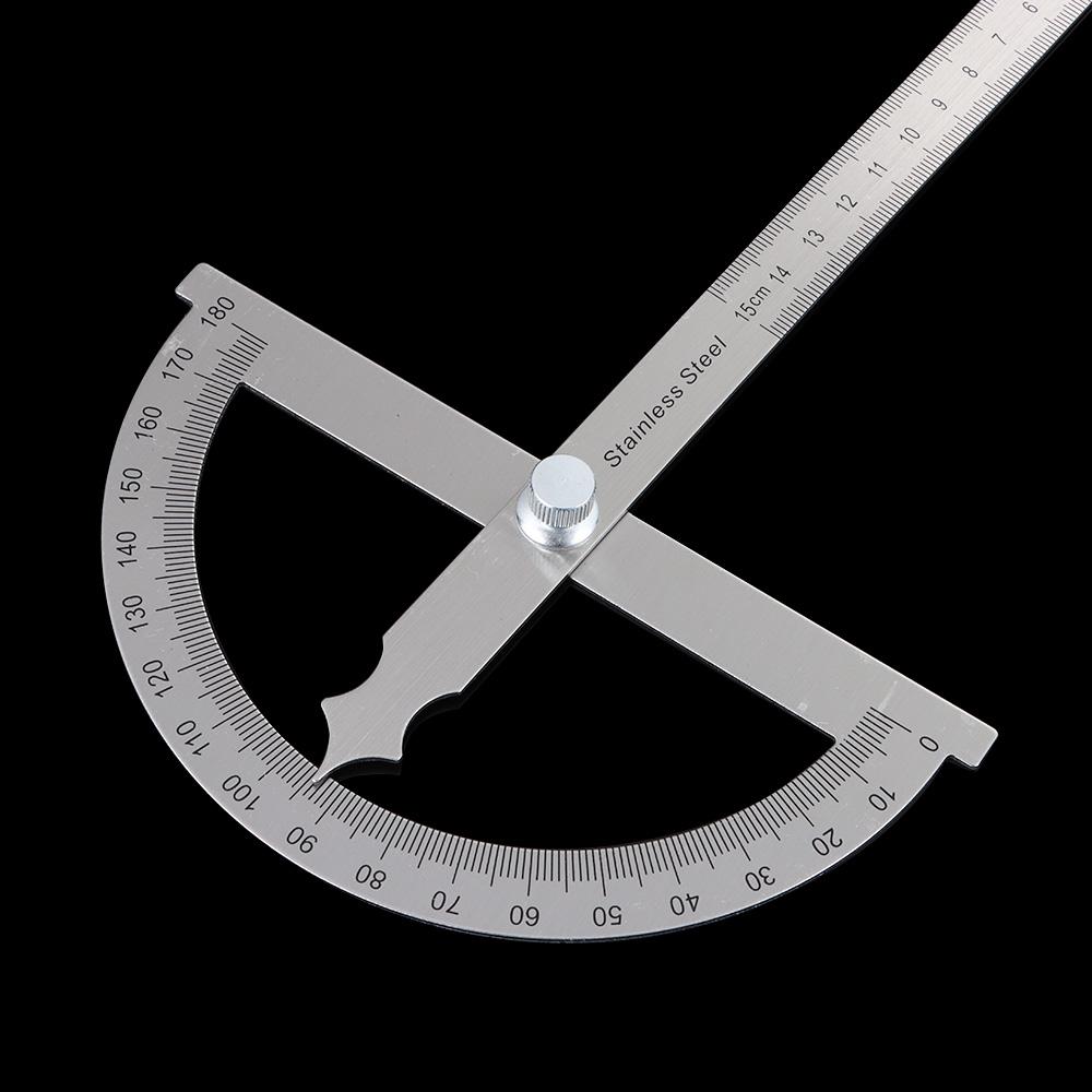 180 Degree Stainless Steel Angle Meter Protractor Angle Ruler Woodworking Tools Metal Angle Finder