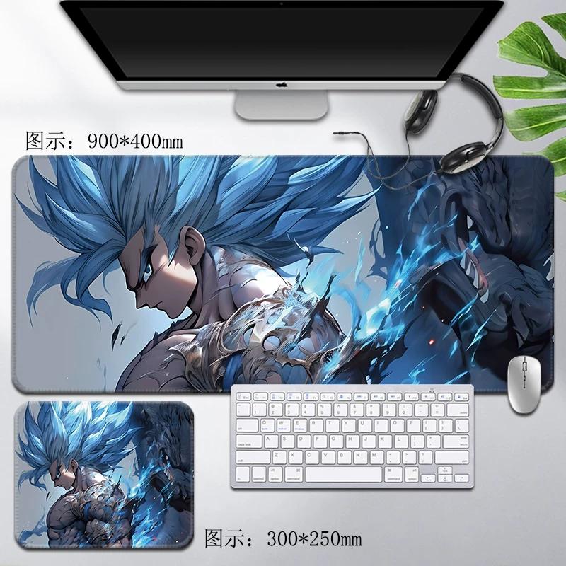 Leder Dragon Ball Mauspads Wasserdicht Son Goku Druckmuster Herren Computer Peripherie Zubehör Große Größe Gaming Tastatur Büro Schreibtischmatte