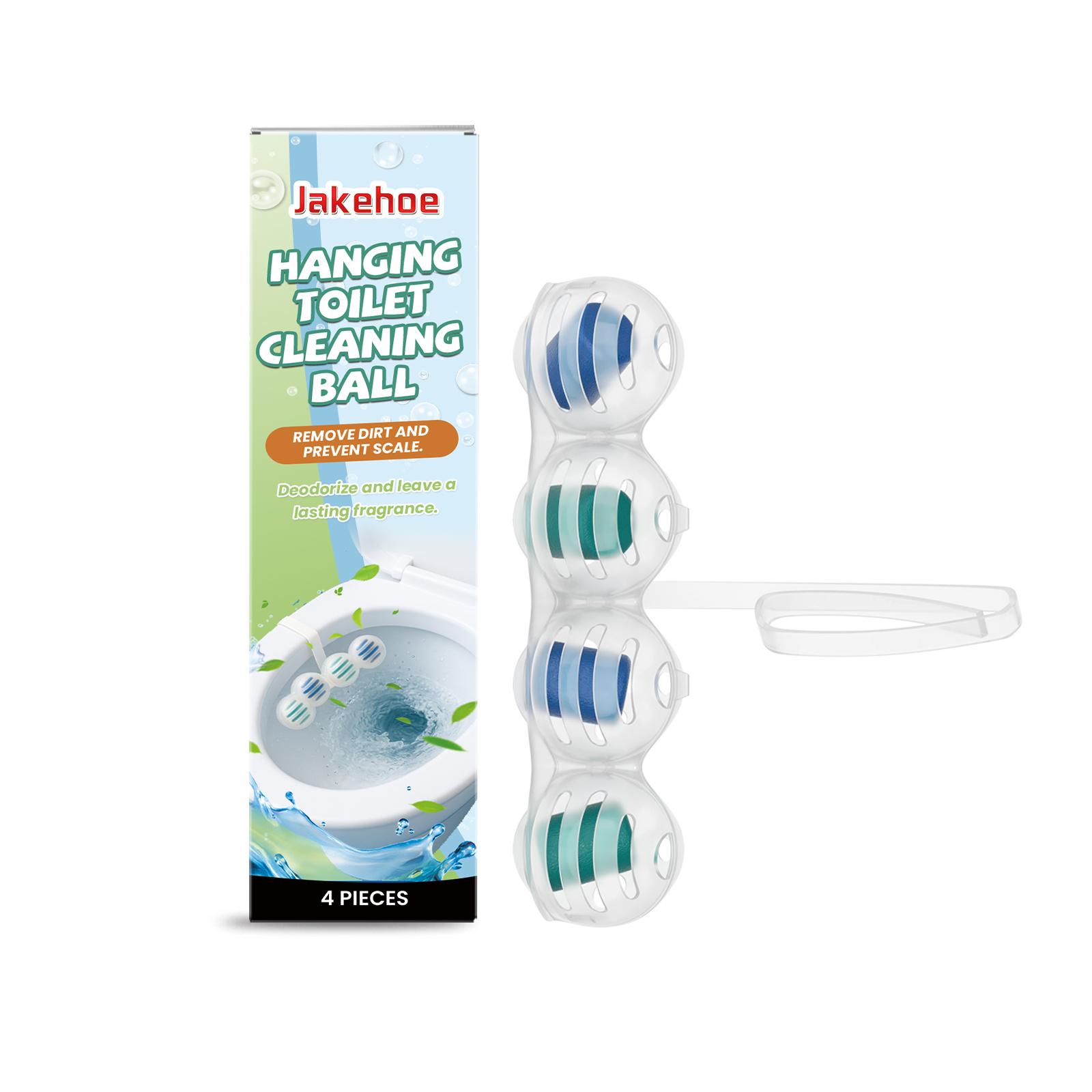 

Подвесные шарики для чистки унитаза: Удаляет пятна мочи и грязь, Антибактериальный, Стойкий аромат, Незаменимое средство для ванной комнаты 4pcs
