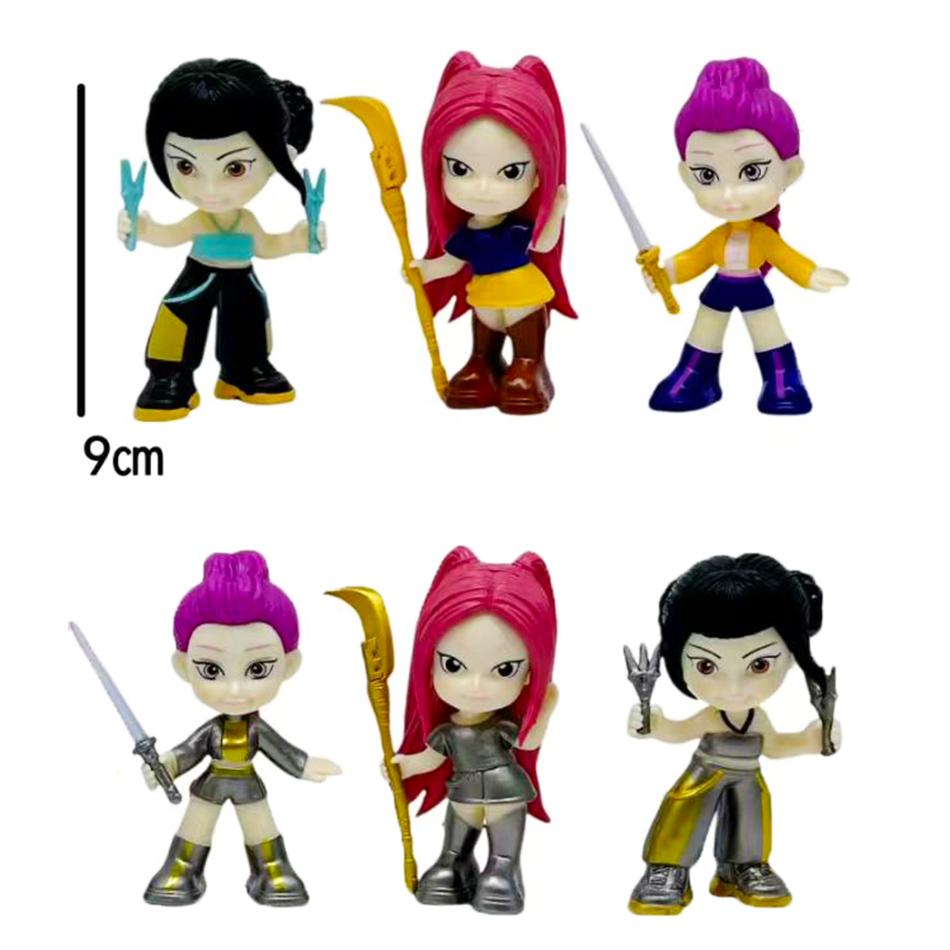 Anime Kpop Devil Hunter Blind Box Demontage Spaß Blind Bag Kleine Statue Peripheres Modell Desktop Blindbox Dekoration Geschenk