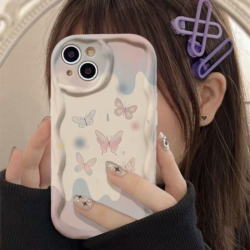 Colorful butterfly is suitable for iPhone11/11ProMax Apple 11 trendy brand mobile phone case 11XR max fresh