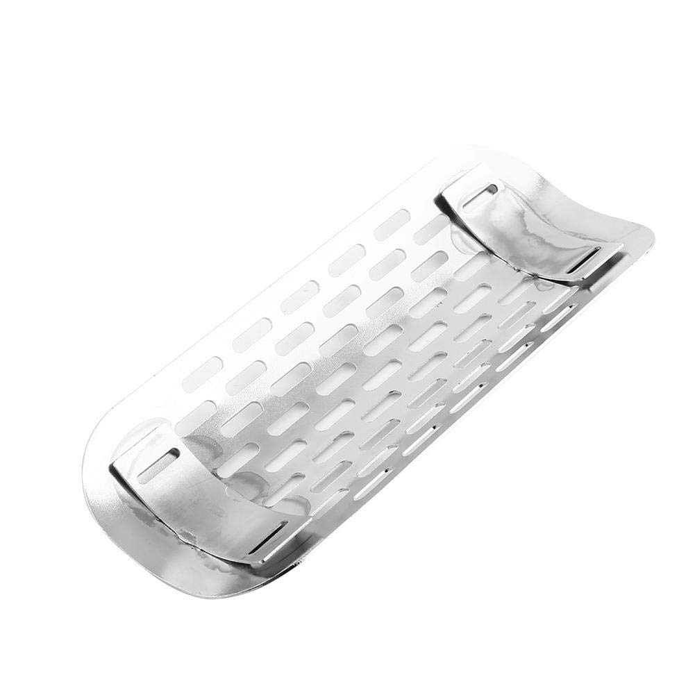 Exhaust Muffler Guard Motorcycle Exhaust Pipe Exhaust Heat Shield Cover Motorcycle (Straight Grain) (Silver)