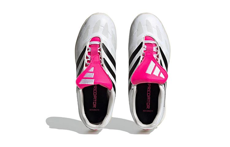 adidas Precision.3 Cushioning, Wear Resistant Low Top Soccer Shoes White Black Red Kids' ID6793