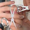 Quick Hollow Cat Eye Nail Magnet Tool Strong French Ring Magnetic Manicure Kit Beginner-Friendly DIY Nail Art Auxiliary Tool
