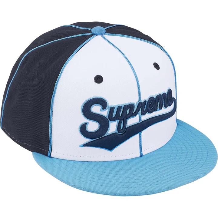 Supreme Piping Script Logo New Era Navy 7 1/4